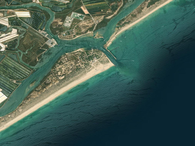 Aerial view of Tavira Island