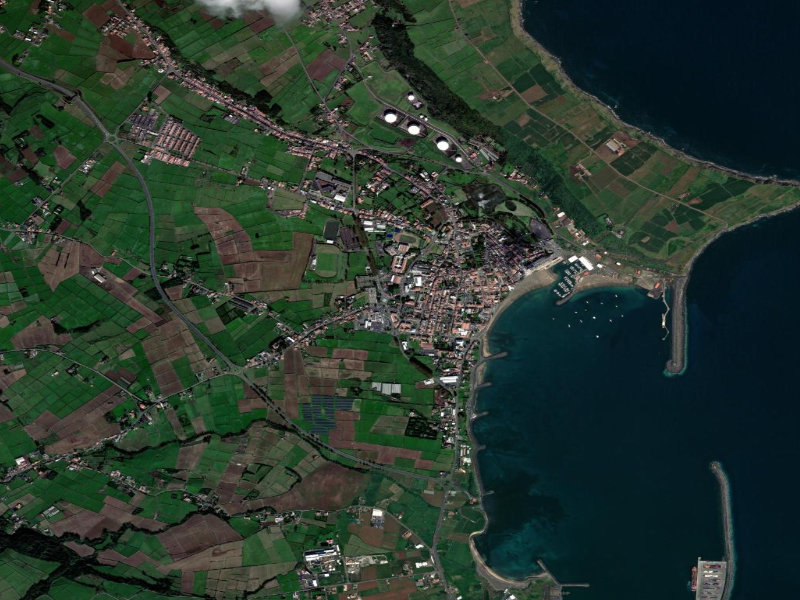 Aerial view of Praia da Vitoria