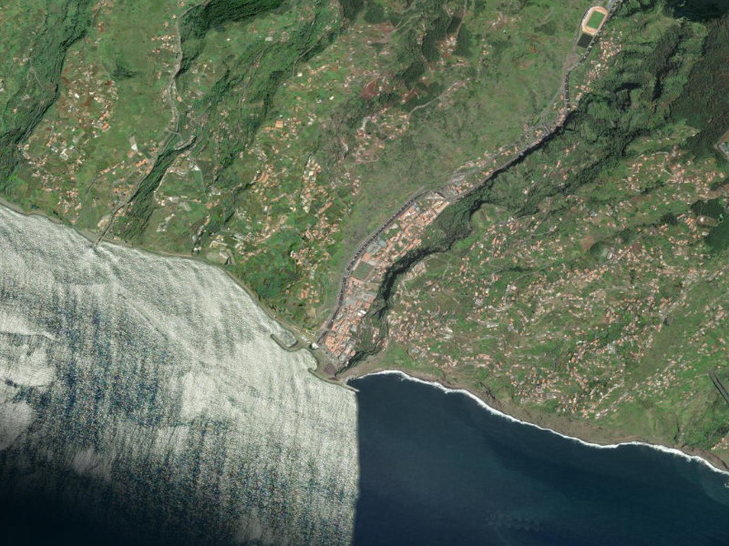 Aerial view of Ribeira Brava